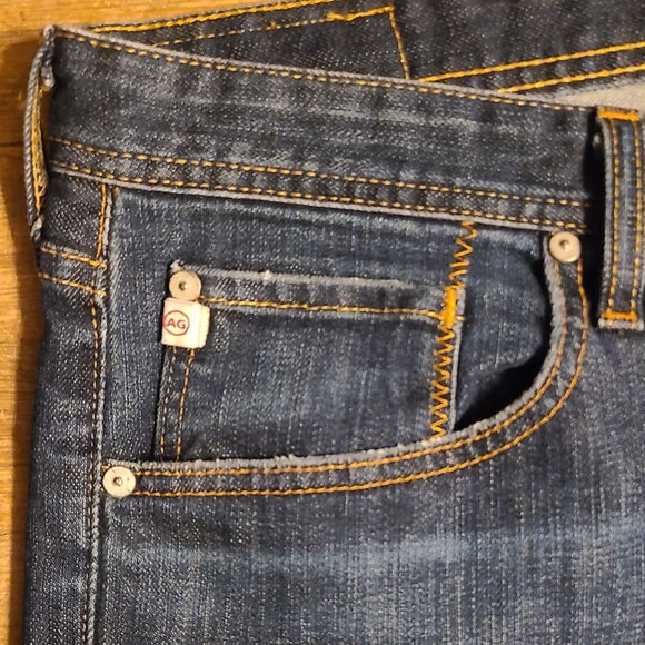 AG ADRIANO GOLDSCHMIED The Protege Straight Leg jeans stretch sz 40 Short - Picture 6 of 8